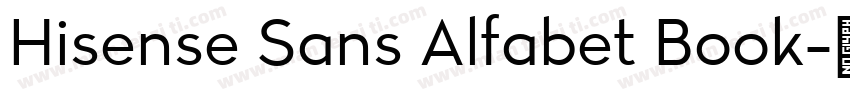 Hisense Sans Alfabet Book字体转换